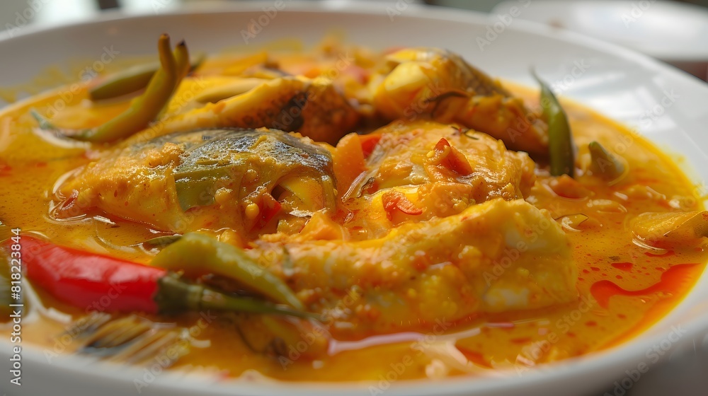 Peixada - fish stew made with coconut milk and peppers Peixada - fish stew made with coconut milk and peppers