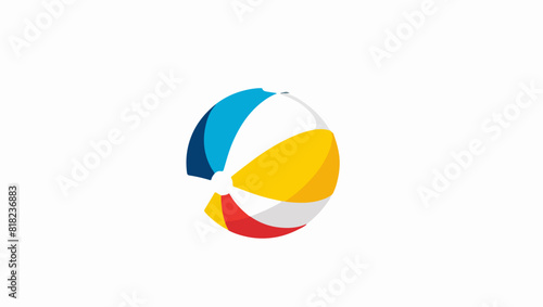 Free Download Seaside Playtime: Beach Ball Vector Illustration - GFXLoad