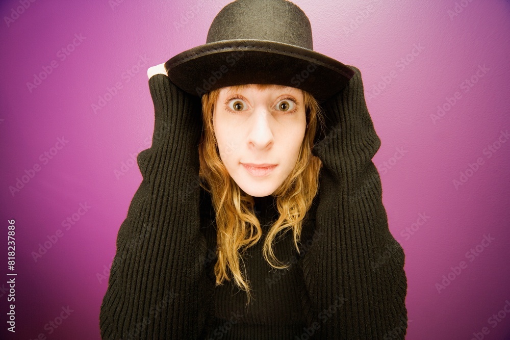 Woman Wearing A Hat Woman Wearing A Hat
