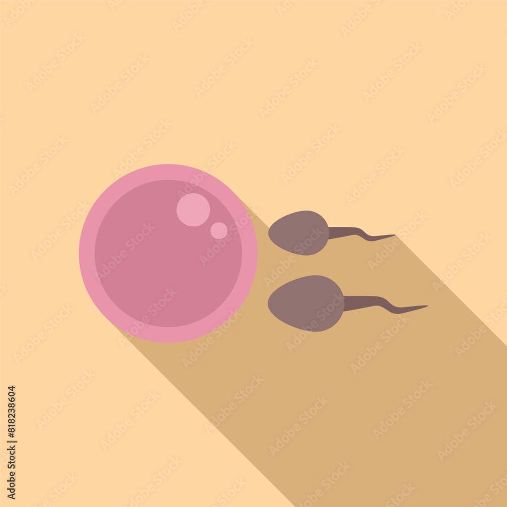 Illustration of sperm approaching egg for scientific, medical, healthcare, and educational purposes with a focus on fertilization, conception, reproduction, and genetic creation Illustration of sperm approaching egg for scientific, medical, healthcare, and educational purposes with a focus on fertilization, conception, reproduction, and genetic creation