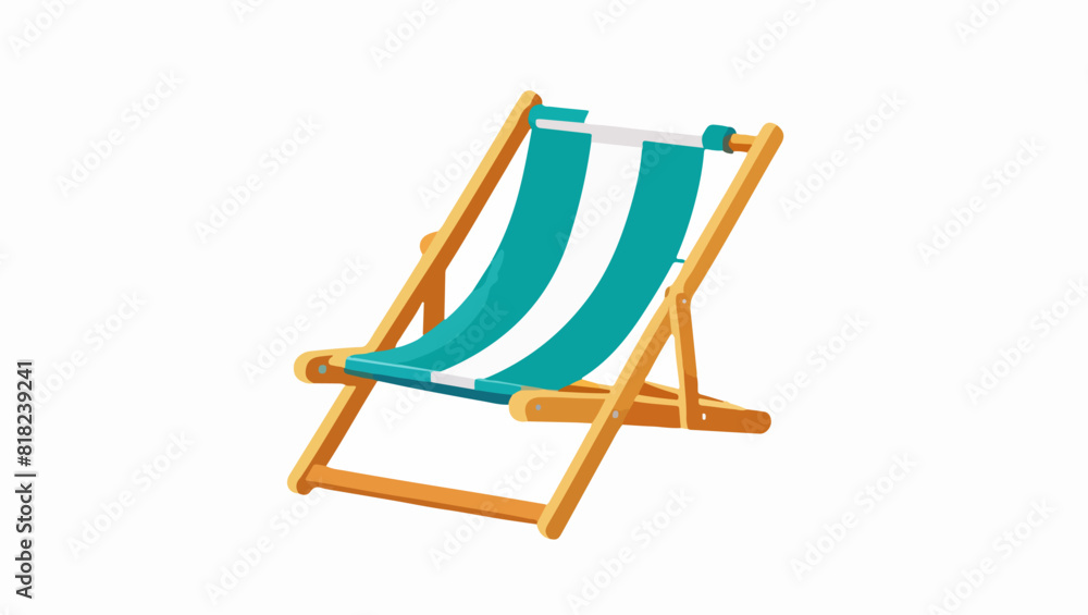 Coastal Comfort: Beach Chair Vector Graphic