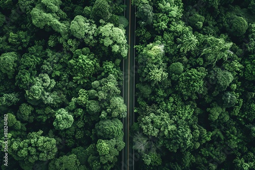 Green Forest Environment A Flat Road to a Sustainable Future through Generative