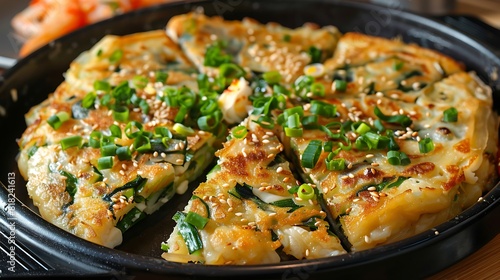 This image showcases a delicious serving of Seafood Negi. photo