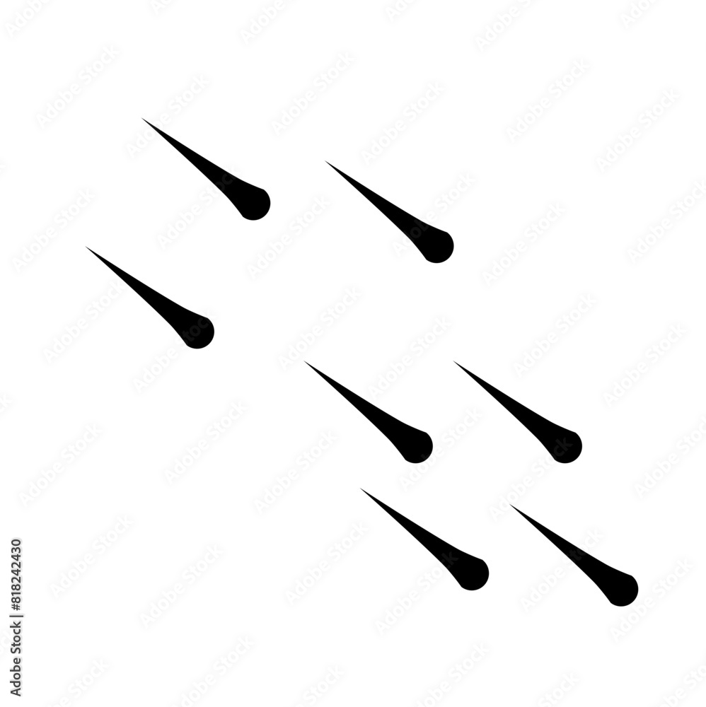 Meteor rain illustration Meteor rain illustration