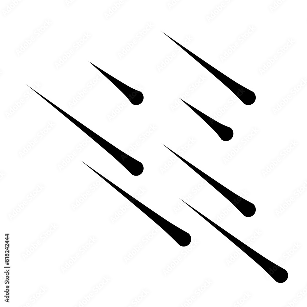 Meteor rain illustration Meteor rain illustration