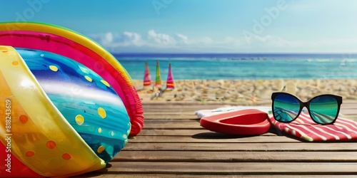 various accessories that are often used for summer holidays