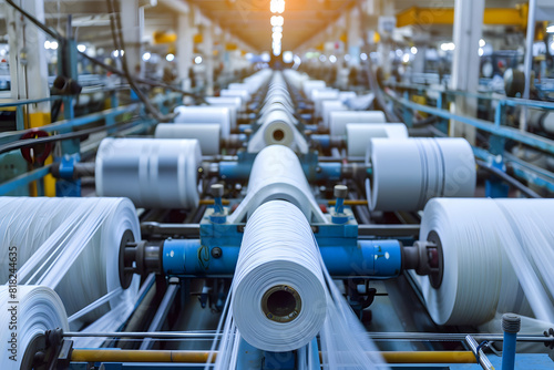 Modern textile factory production line