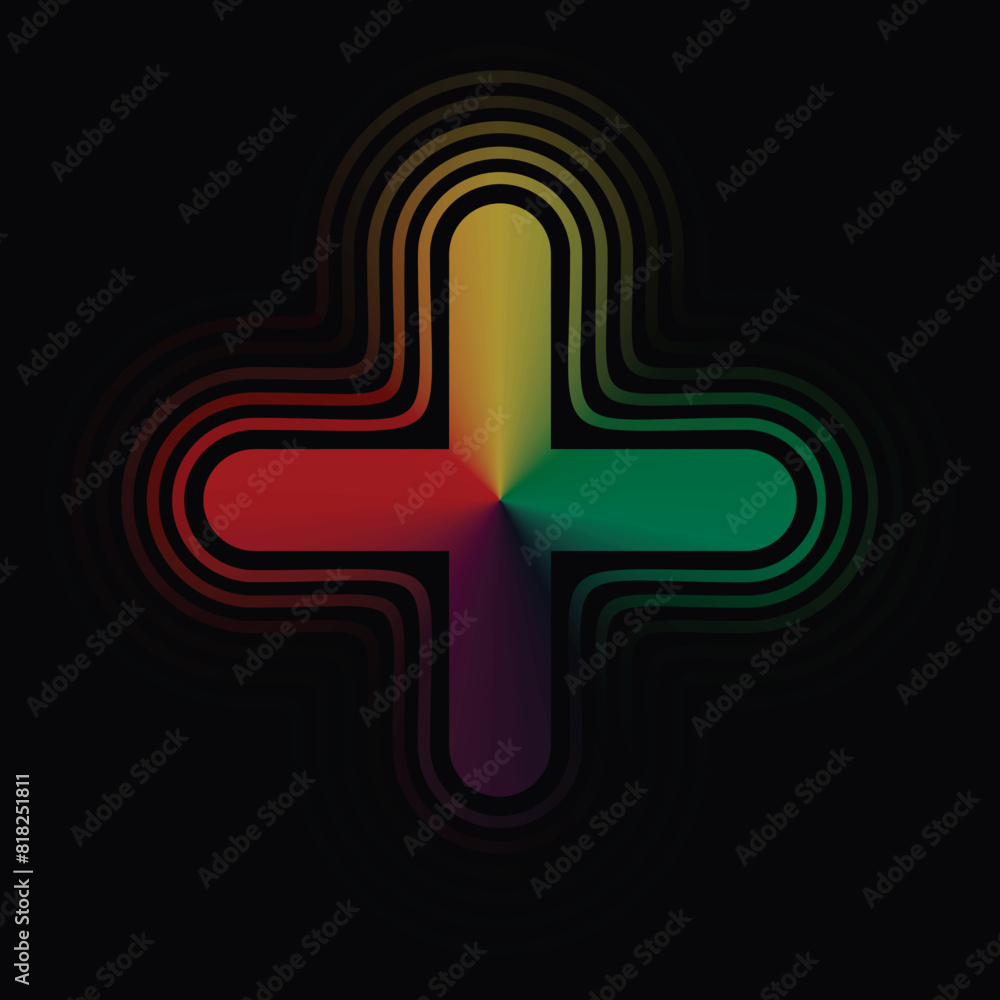 Fototapeta premium Colorful background rainbow. vector illustration