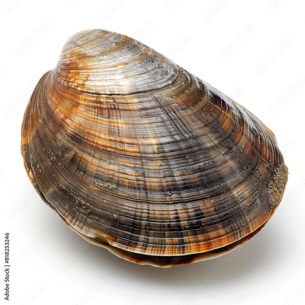 High-resolution image of a seashell showing intricate natural patterns and textures. High-resolution image of a seashell showing intricate natural patterns and textures.