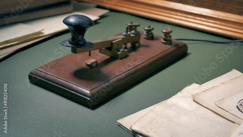 Morse Code Tapper On Desk photo