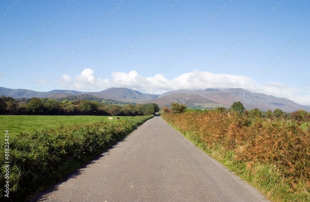 Fototapeta premium Comeragh Mountains, County Waterford, Ireland, Near Mahon Bridge
