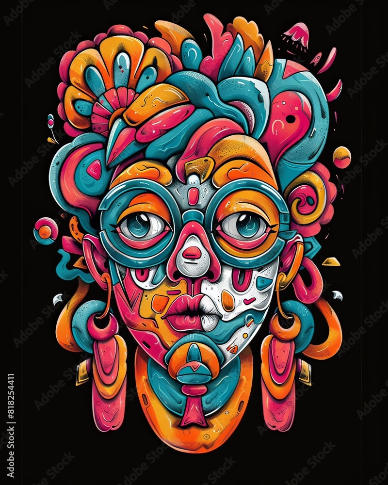 Amazing abstract artwork for graphic design asset and tshirt