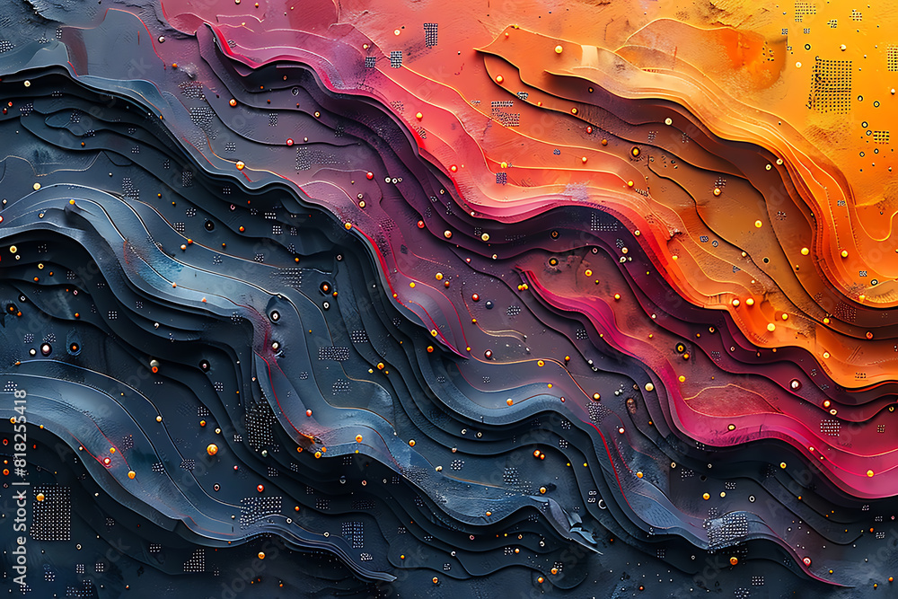 Innovative Tech Background: Vibrant Abstract Textures and Patterns ...