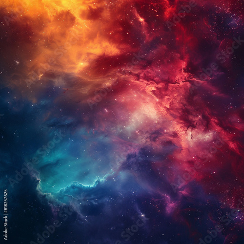 Exploring the Colorful Cosmos Delving into Space -Galaxies - Clouds and Nebulas © Pixel