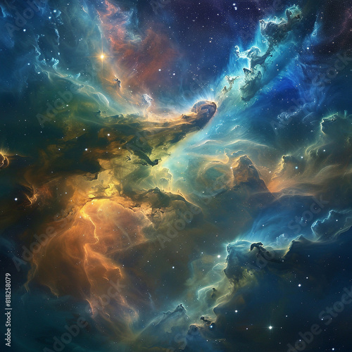 Exploring the Colorful Cosmos Delving into Space -Galaxies - Clouds and Nebulas