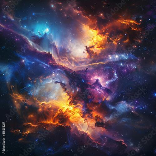 Exploring the Colorful Cosmos Delving into Space -Galaxies - Clouds and Nebulas