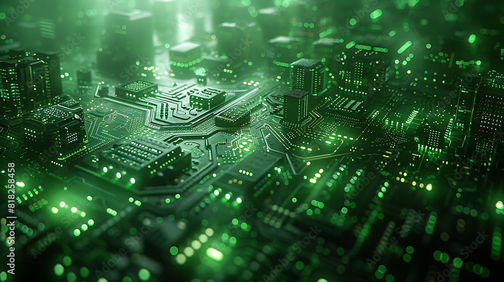 Futuristic Technology Elements on Stylized Background - Digital Art Gallery Futuristic Technology Elements on Stylized Background - Digital Art Gallery