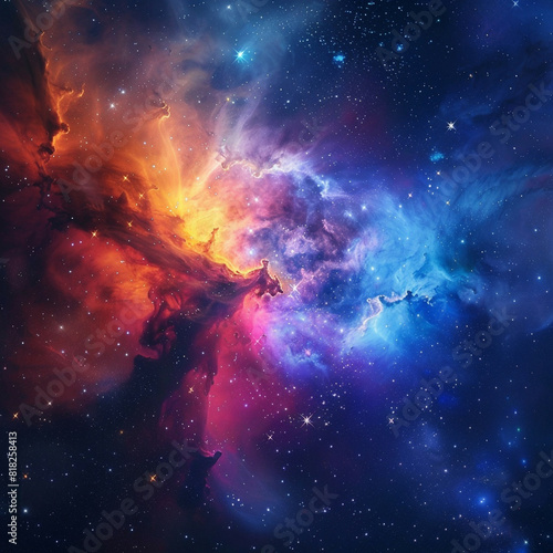 Exploring the Colorful Cosmos Delving into Space -Galaxies - Clouds and Nebulas