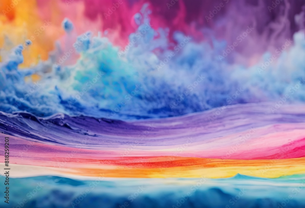 Obraz premium Abstract background with rainbow colors, similar to strokes of oil paint
