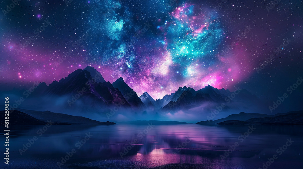 Fantasy Starry Night Sky in Blue and Purple A Magical Journey Through Celestial Colors and Dreamlike Landscapes Fantasy Starry Night Sky in Blue and Purple A Magical Journey Through Celestial Colors and Dreamlike Landscapes
