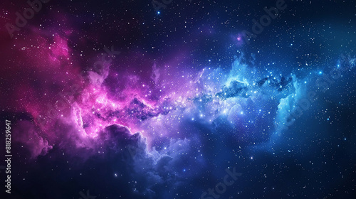 Wallpaper Mural Fantasy Starry Night Sky in Blue and Purple A Magical Journey Through Celestial Colors and Dreamlike Landscapes Torontodigital.ca