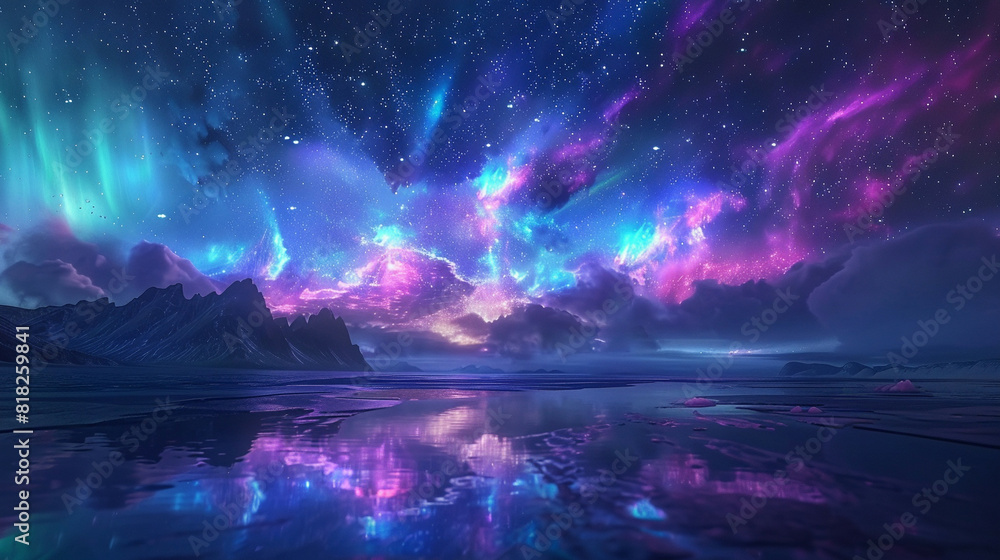 Fantasy Starry Night Sky in Blue and Purple A Magical Journey Through Celestial Colors and Dreamlike Landscapes Fantasy Starry Night Sky in Blue and Purple A Magical Journey Through Celestial Colors and Dreamlike Landscapes