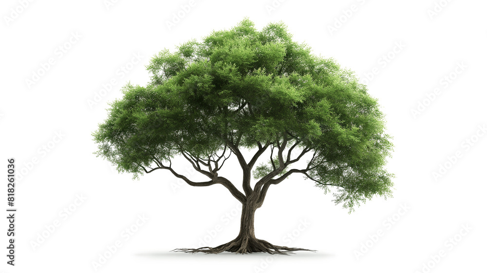 Big green tree isolated on a transparent background Big green tree isolated on a transparent background