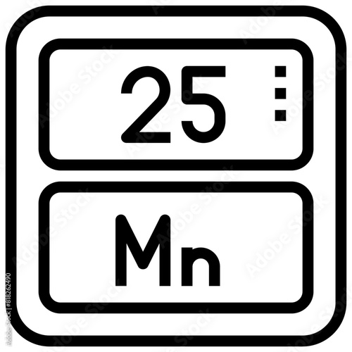 MANGANESE,periodic table,chemistry,science,element.svg