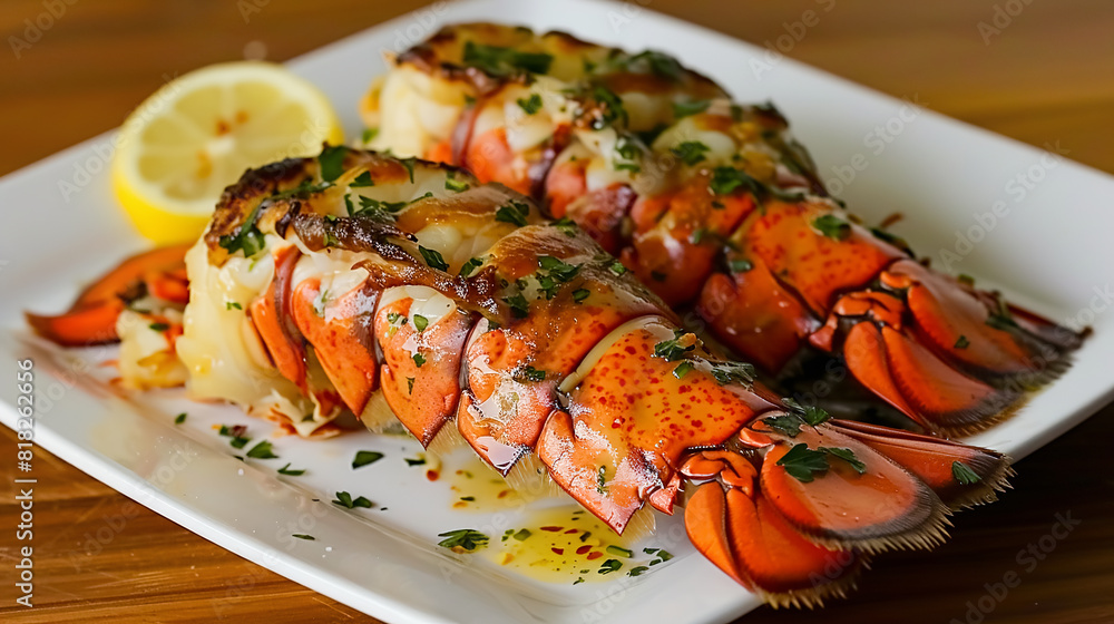 Baked Lobster Tails with Garlic Butter Baked Lobster Tails with Garlic Butter