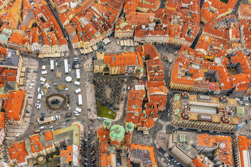 Aerial view of Prague  photo