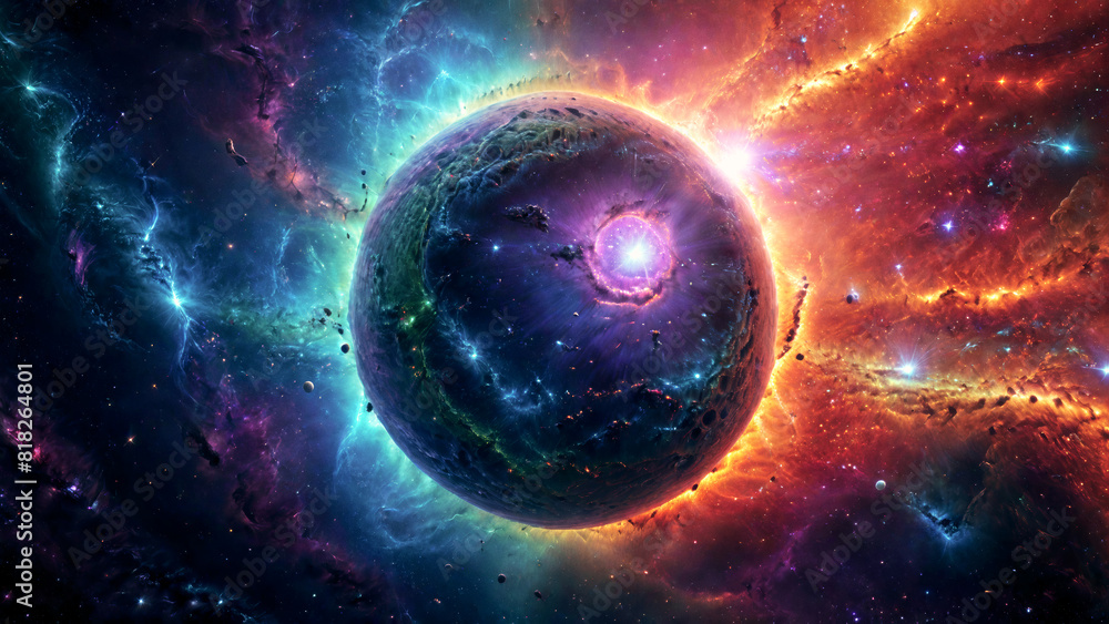 Obraz premium A breathtaking space nebula galaxy