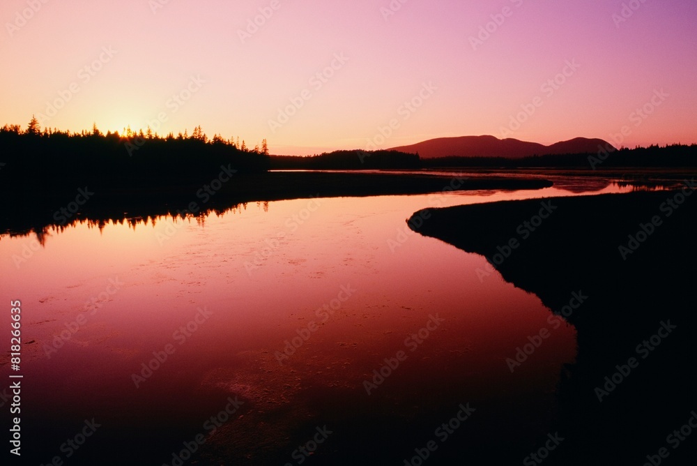 Obraz premium Sunrise, Acadia National Park, Maine, Usa