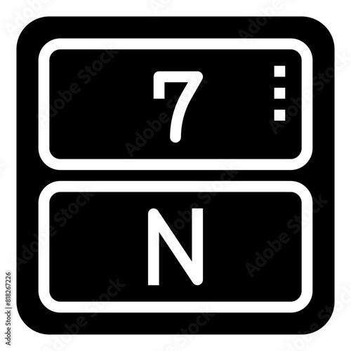 NITROGEN,periodic table,chemistry,science,element.svg