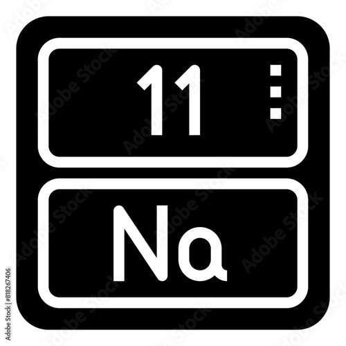 SODIUM,periodic table,chemistry,science,element.svg