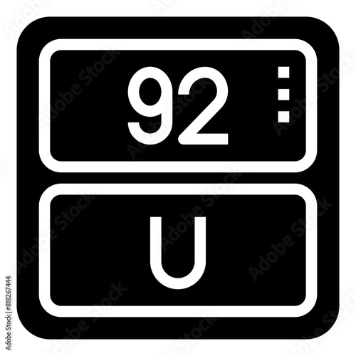 URANIUM,periodic table,chemistry,science,element.svg