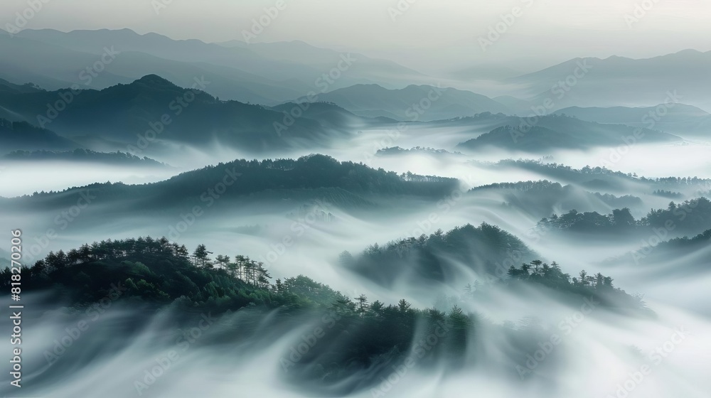 misty mountain peaks emerging through soft fog captivating landscape photography misty mountain peaks emerging through soft fog captivating landscape photography