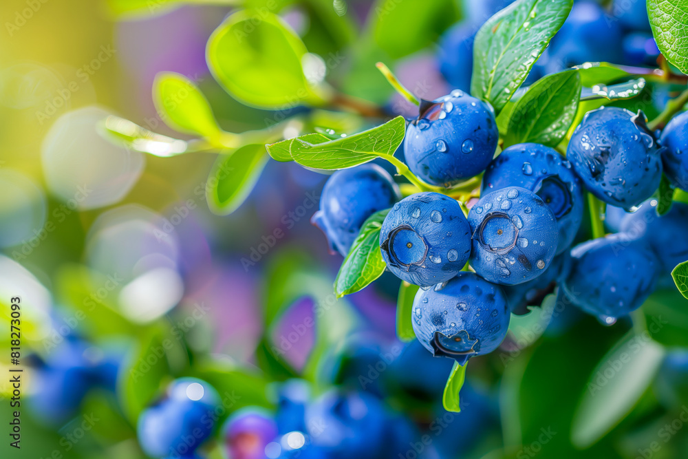 A close up of a bunch of blueberries