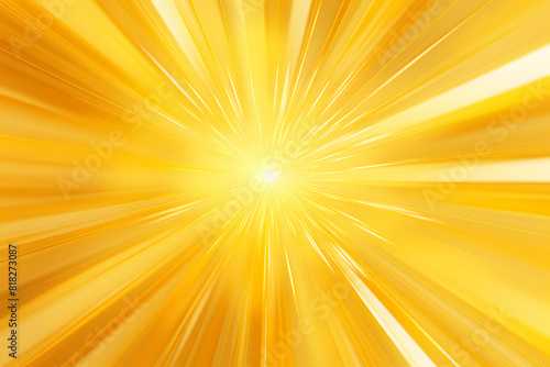 Vibrant 3D Yellow Sunburst Patterns with Radiant Gold Highlights and Intense Shine on a Golden Gradient Background Abstract Generative Ai 