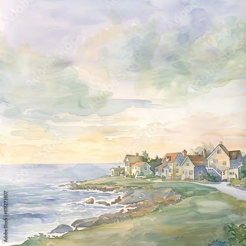 The beautiful seaside town of Rockport, Massachusetts is a popular destination for tourists and artists alike photo