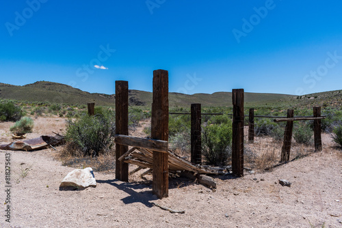 Fence Landscape, Basin and Range National Monument, Nevada