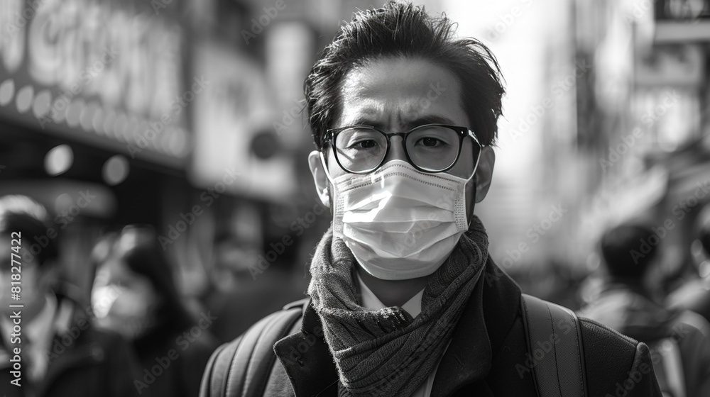 Man in Protective Mask Man in Protective Mask