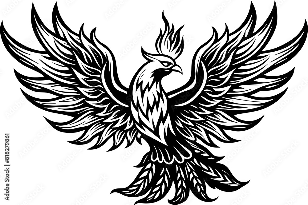 fire fenix vector silhouette illustration fire fenix vector silhouette illustration