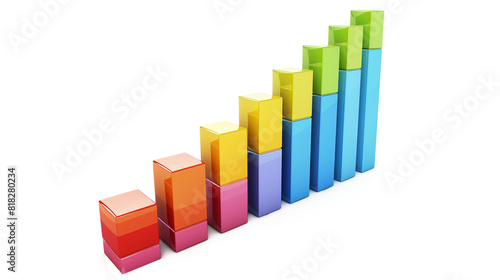 Growth Chart - a colorful Graph showing an upward growth trend isolated on a transparent background Free Download Growth Chart - a colorful Graph showing an upward growth trend isolated on a transparent background - GFXLoad