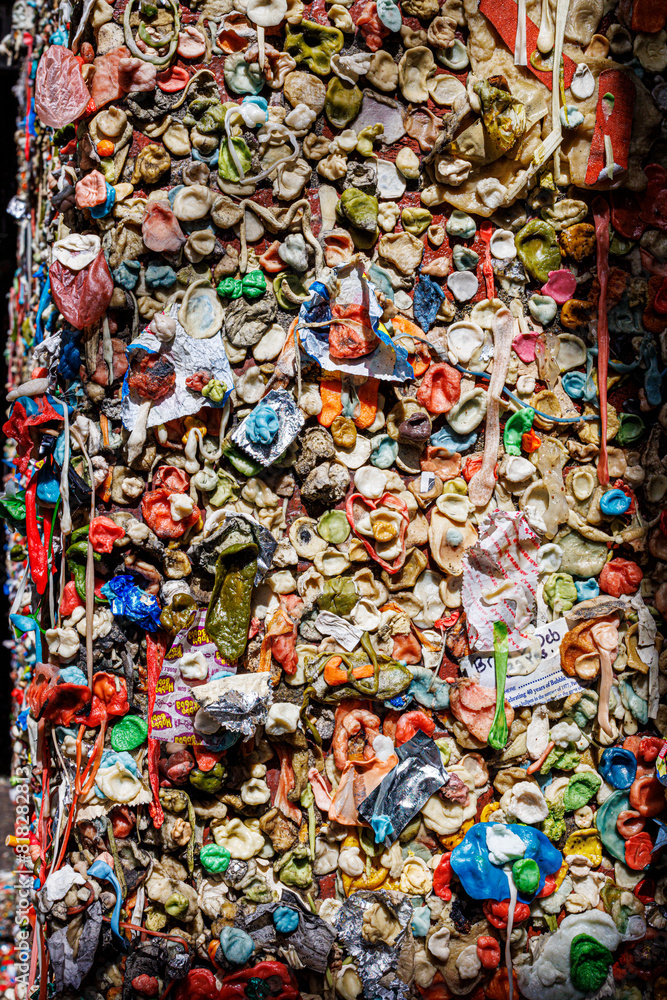 Seattle Bubblegum wall, covered Seattle Bubblegum wall, covered