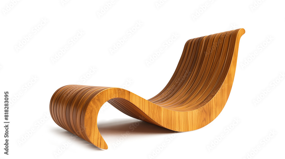 Modern wooden chair isolated on a transparent background Modern wooden chair isolated on a transparent background