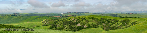 Wallpaper Mural Panoramic Image of Italian Villa in Crete Senesi Area Near Siena in Spring Greenery Torontodigital.ca