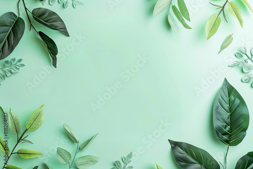 Green plant with leaves on white background  perfect for botanical designs  nature concepts  health and wellness graphics  or environmental themes.