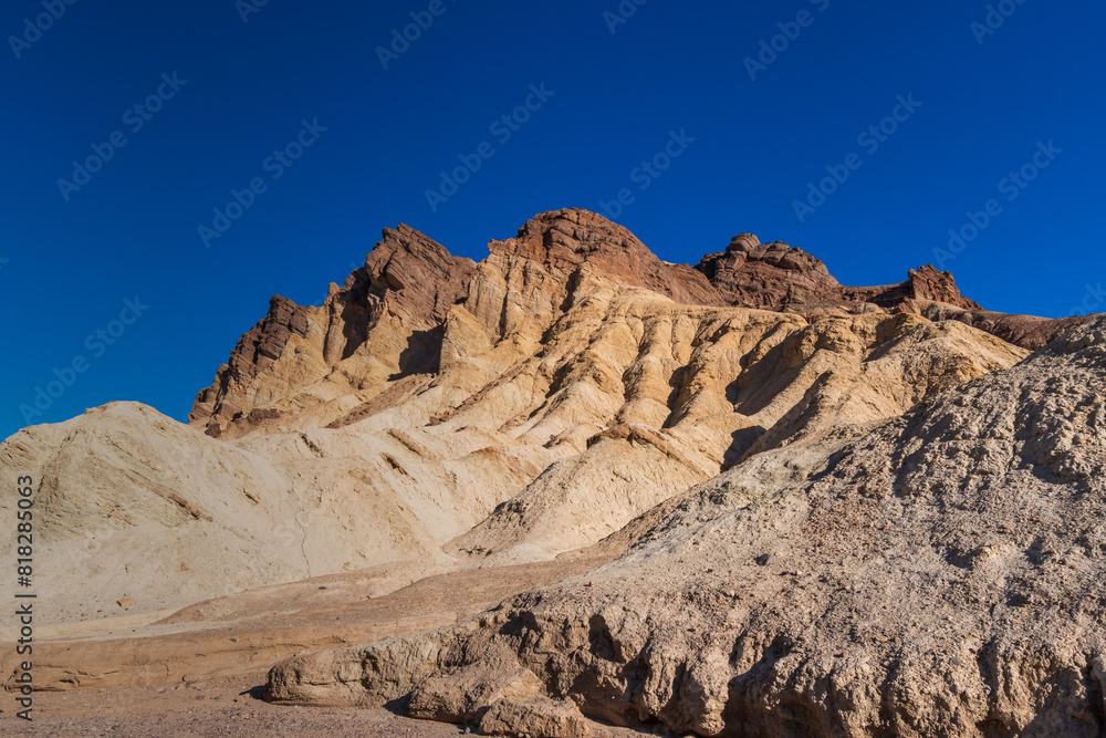 Sunrise Morning Sunshine in Golden Canyon, Death Valley National Park, California Sunrise Morning Sunshine in Golden Canyon, Death Valley National Park, California