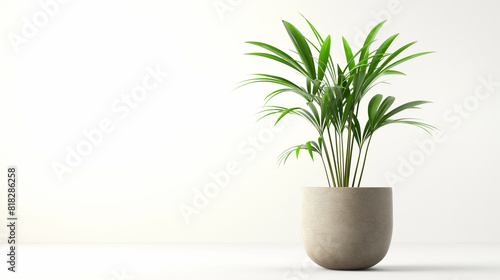 Plant in pot. Green plant isolated on a white background