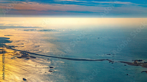 brehat island in french brittany in atlantic ocean and Talbert  photo